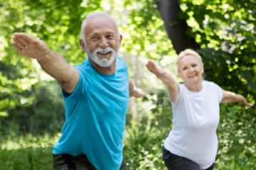Elderly People Exercising