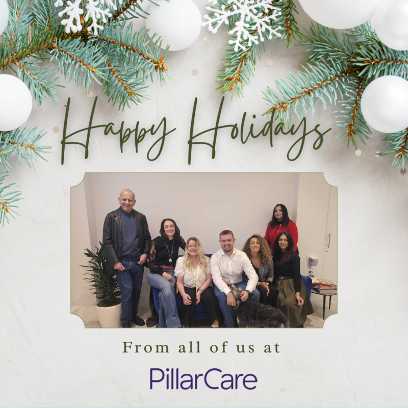 happy holidays from pillarcare