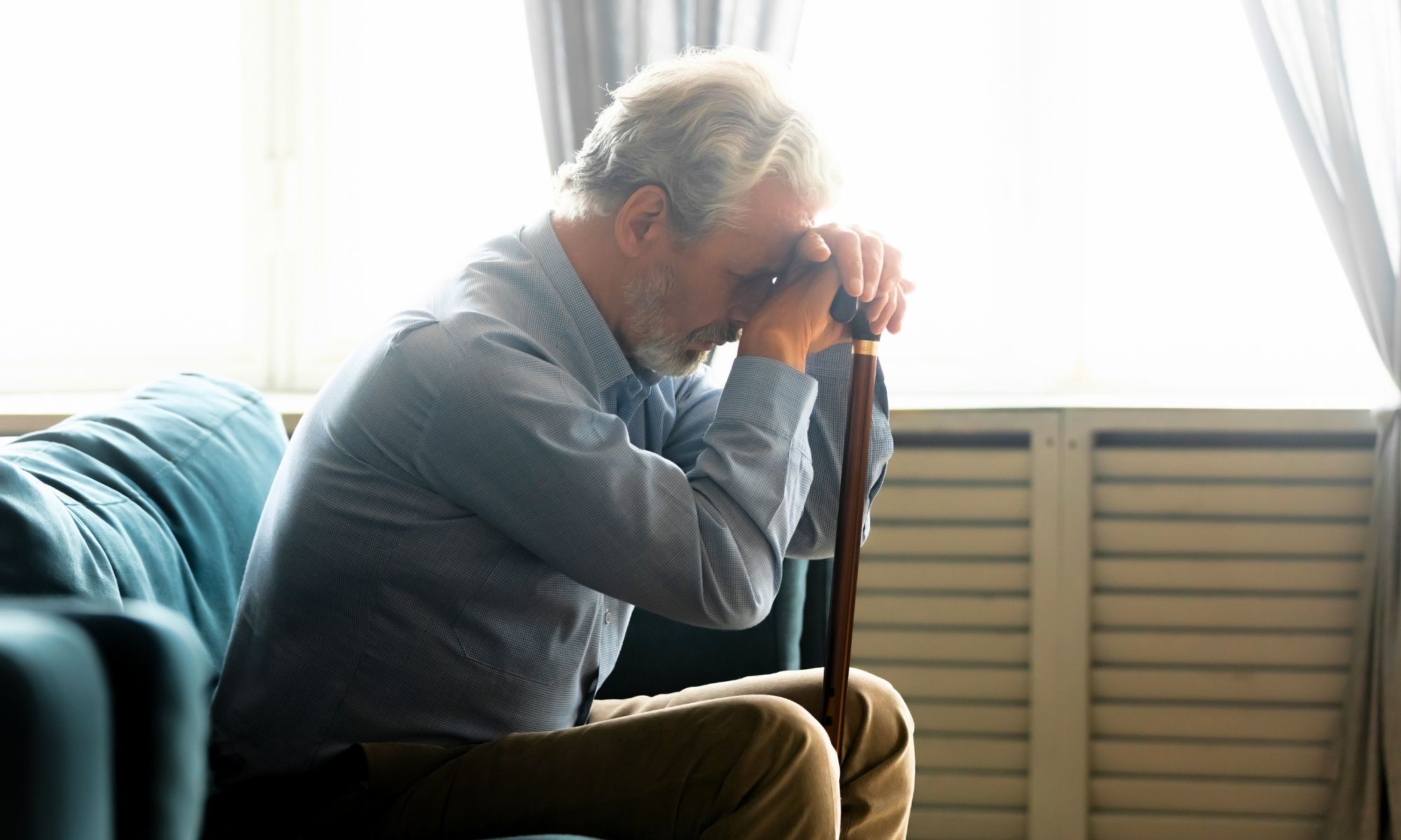 Elderly person experiencing loneliness